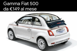Gamma Fiat 500 tua da 149 Euro al mese da Spazio a Torino