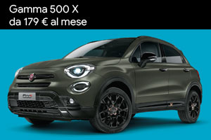 Gamma Fiat 500 X da 179 Euro al mese e optional in omaggio da Spazio a Torino