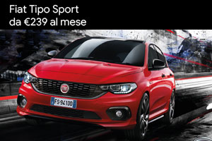 Fiat Tipo Sport da 239 Euro al mese da Spazio a Torino