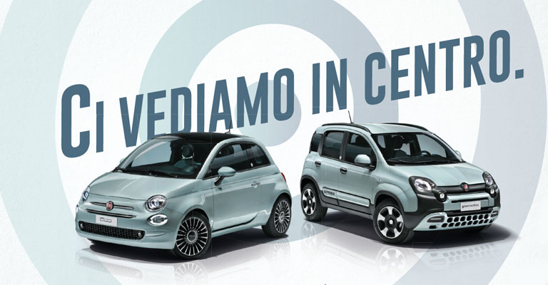 Nuove 500 e Panda Hybrid tue con finanziamento Be Hybrid da Spazio a Torino