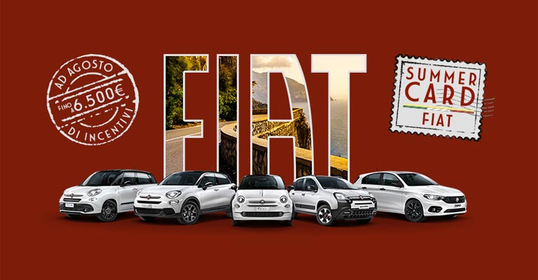 Gamma Fiat con Summer Card e prima rata a Giugno 2021, da Spazio a Torino