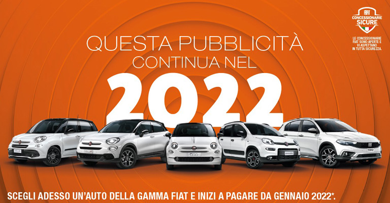 Scegli un’auto Fiat e inizi a pagare dal 2022, con bonus fino a 10.000€, da Spazio a Torino